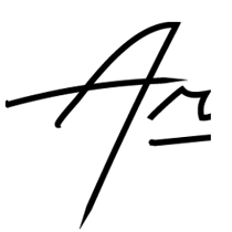 Logo con el texto A R